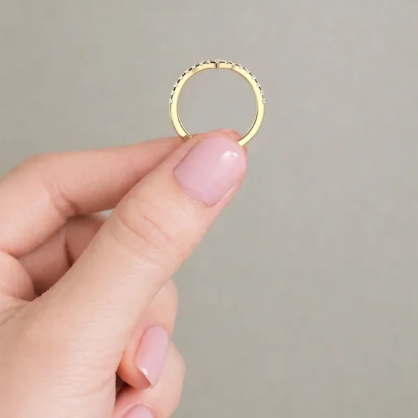 Vyrie - V-shaped row ring trouwring 2mm